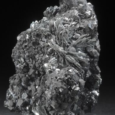 Semseyite- large crystals  with Sphalerite, Sphaerosiderite etc
