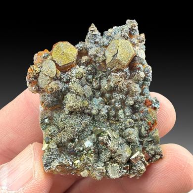 Pyrite with Calcite