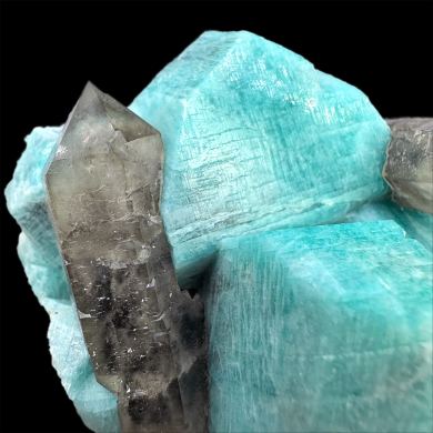 Amazonite, quartz var. smoky