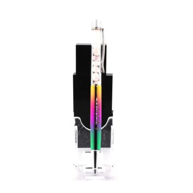 Raw rose Quartz mineral pen Brazil.