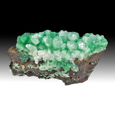 Calcite with Malachite