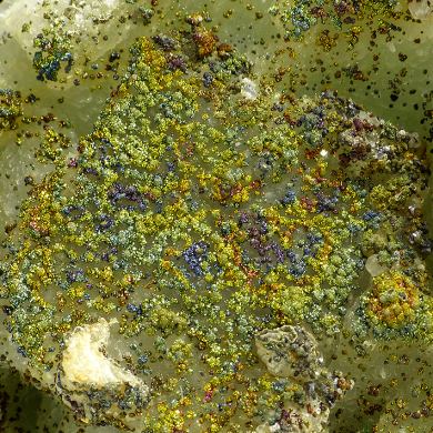 Fluorite, pyrite,