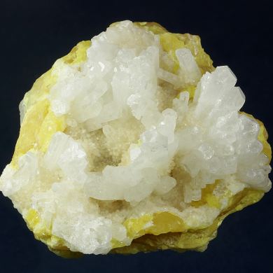 Celestine and Aragonite on Sulphur