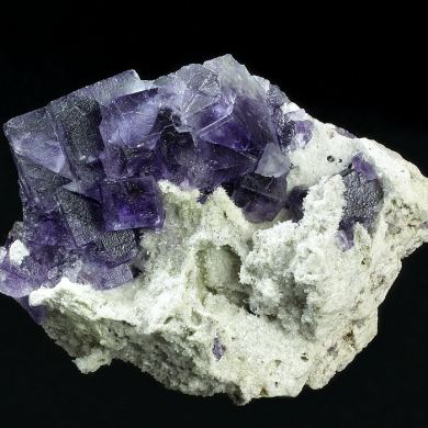 Fluorite on Quartz