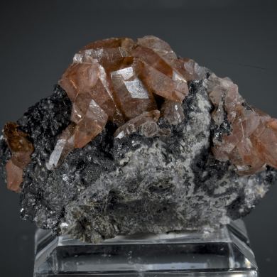 Rhodochrosite - scalenohedral crystals