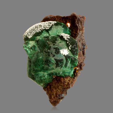 Wulfenite on Malachite after Azurite