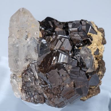 Cassiterite with Quartz and Siderite