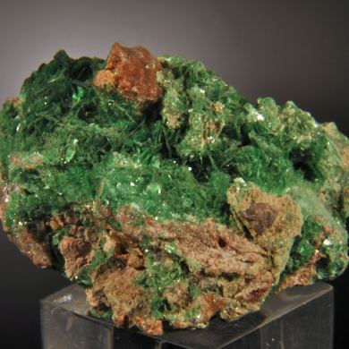 Torbernite (complex crystal aggregates)