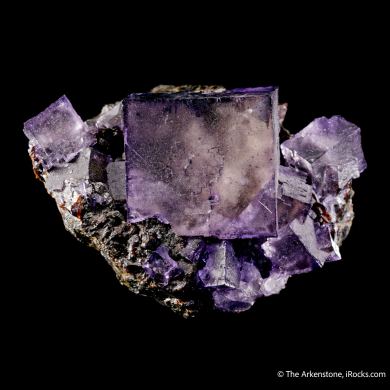 Fluorite on Sphalerite