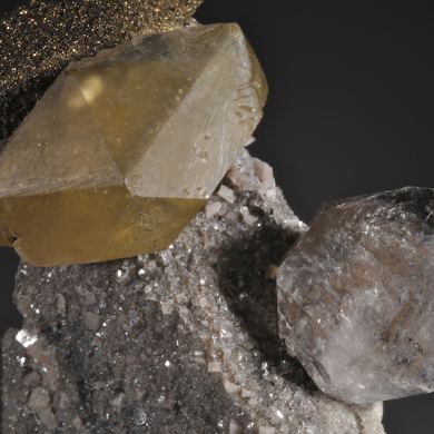 Calcite, Quartz (Herkimer style), Dolomite, Marcasite