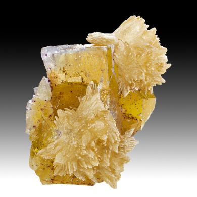 Fluorite with Calcite