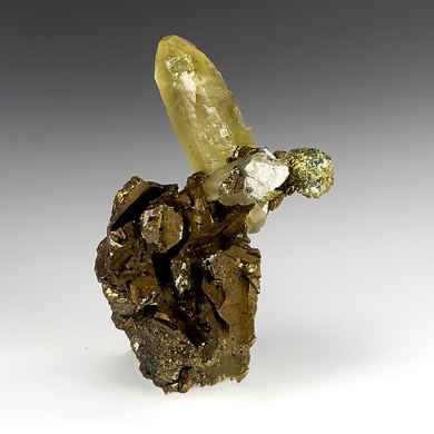 Calcite with Pyrite after Anhydrite