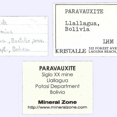 Paravauxite with Sigloite