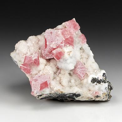 Rhodochrosite with Quartz