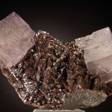Fluorite on Sphalerite