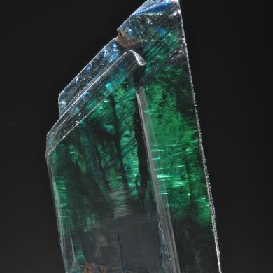 Vivianite - single gemmy crystal