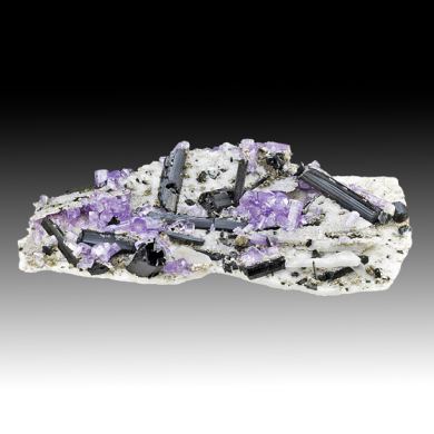 Fluorapatite with Schorl, Albite