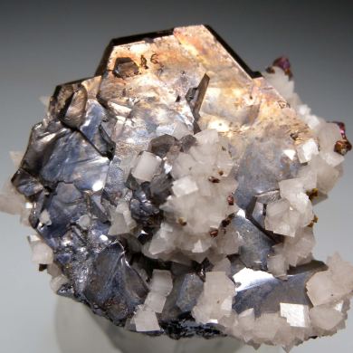 Galena (twin) with Dolomite