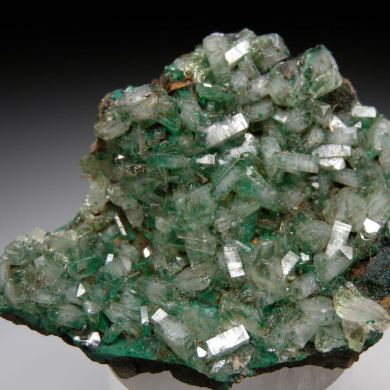 Malachite included Barite
