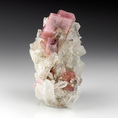 Rhodochrosite with Quartz