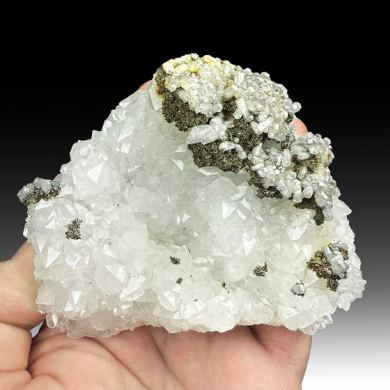 Calcite with Pyrite, Quartz, Fluorite