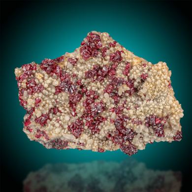 Cinnabar  on Quartz