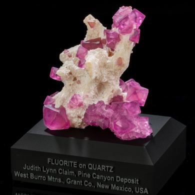Fluorite on Quartz from New Mexico