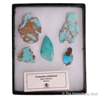Turquoise (stabilized) (Polished & Cut set)