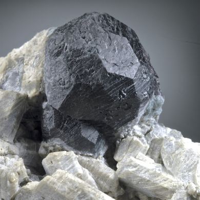 Spinel - large crystals on Diopside