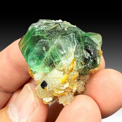 Fluorite with Beryl