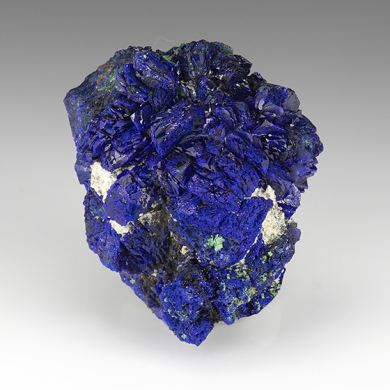 Azurite with Malachite