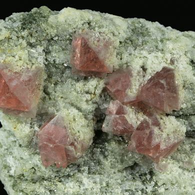 Fluorite on Adularia