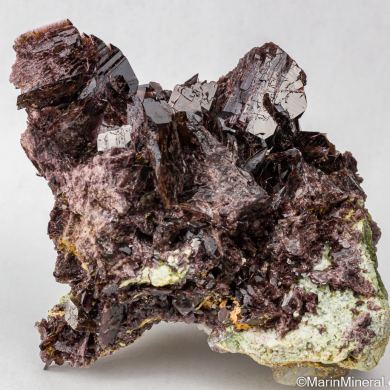 Axinite with Quartz