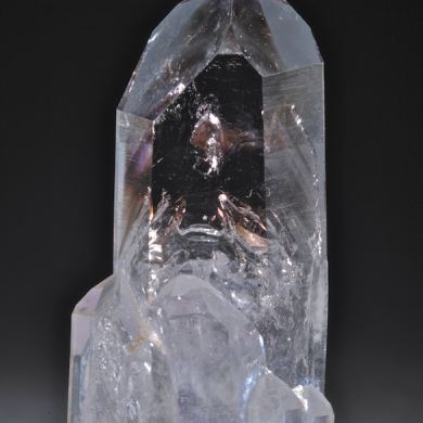 Quartz var Amethyst with movable bubble