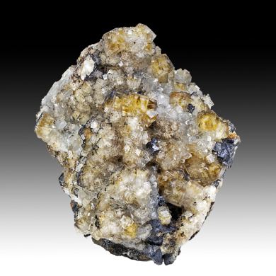 Fluorite with Quartz, Galena