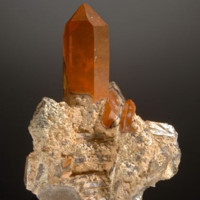 Quartz - red inclusions of Hematite