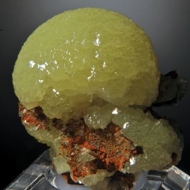 Adamite (spherical aggregate) 