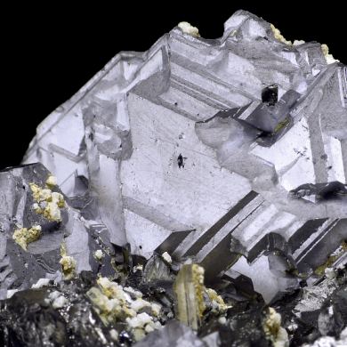 Galena, quartz, sphalerite