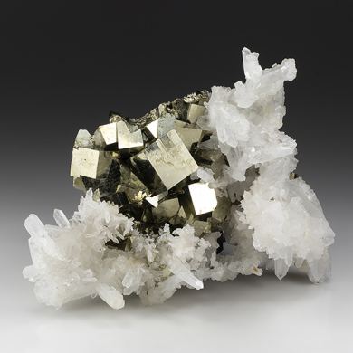 Pyrite with Quartz