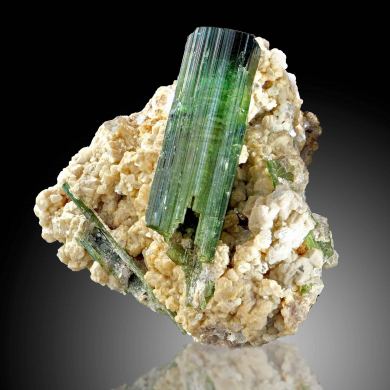 Tourmaline var. Elbaite, Lepidolite - Urubu Mine, Brazil