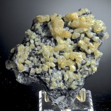 Cerussite - two generations, two colors