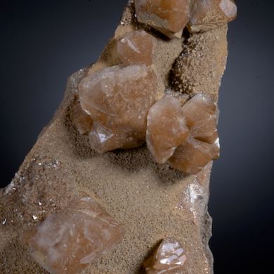 Calcite - Hematite included 