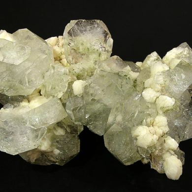 Fluorapophyllite-(K) with Heulandite-Ca