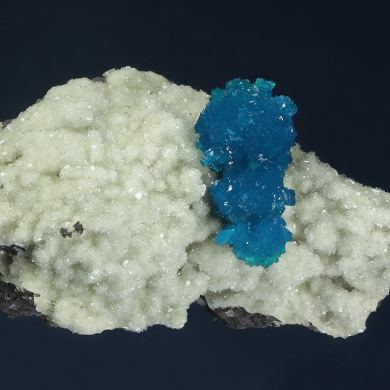 Cavansite on Stilbite