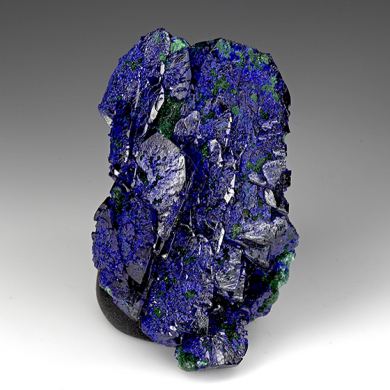 Azurite with Malachite