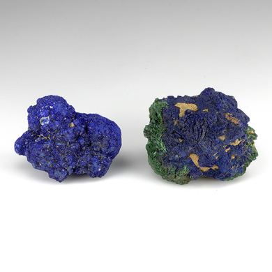 Azurite with Malachite - set of 2