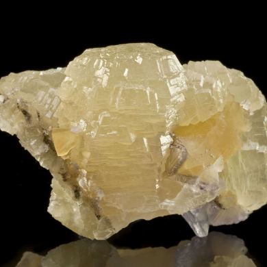 Witherite on Fluorite