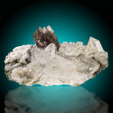 Brookite  on Quartz