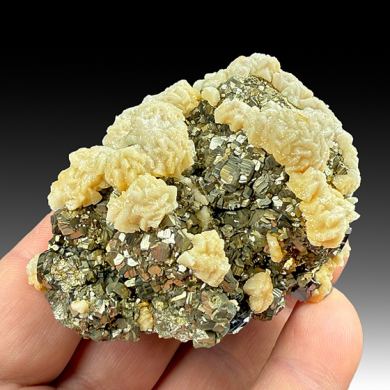 Calcite with Pyrite, Sphalerite