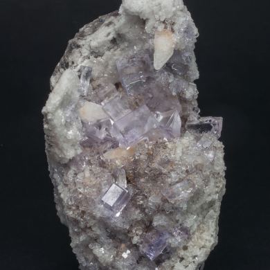Fluorite, Calcite, Quartz